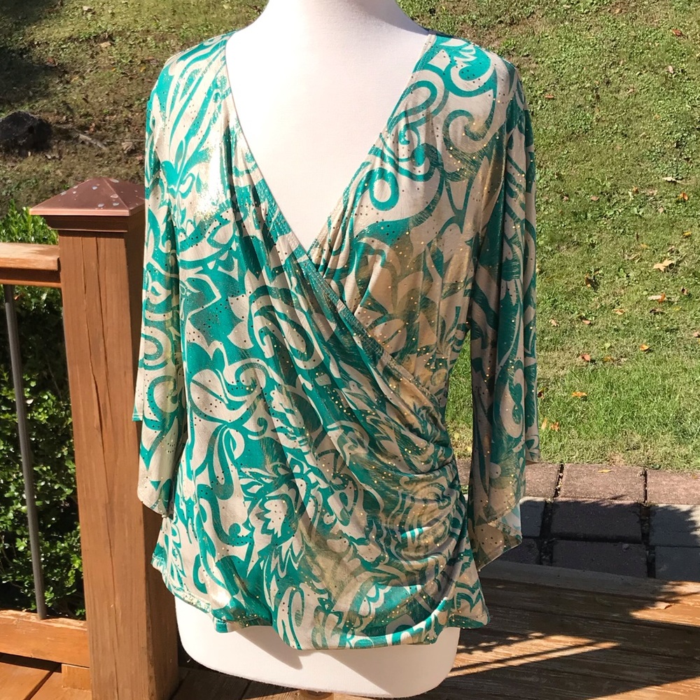 Cold Shoulder Sparkly Top